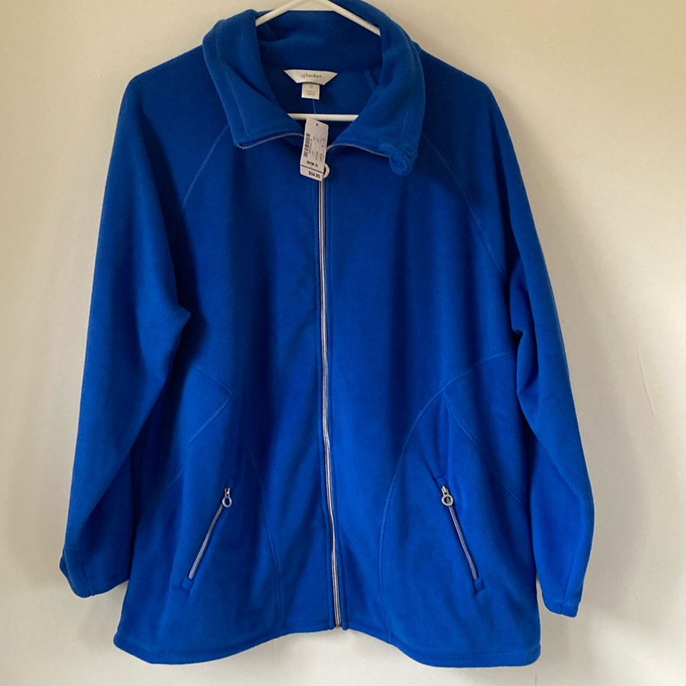 New CJ Banks fleece blue size 2x